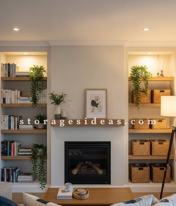 Wall Storage Living Room Ideas: 13 Brilliant Ways to Organize and Refresh Your Space 4 Alcove Shelving for Awkward Spaces