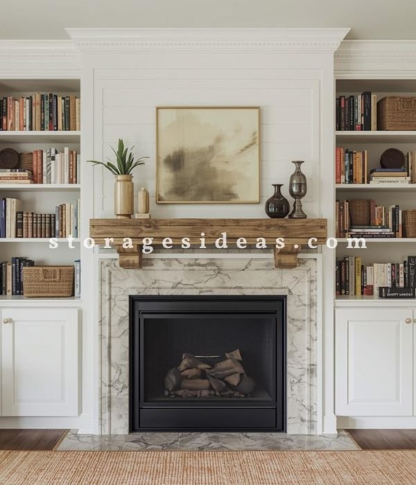 Alcove Storage Around Fireplaces