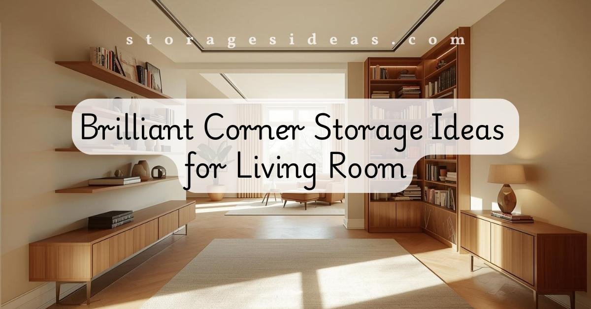 Brilliant Corner Storage Ideas for Living Room