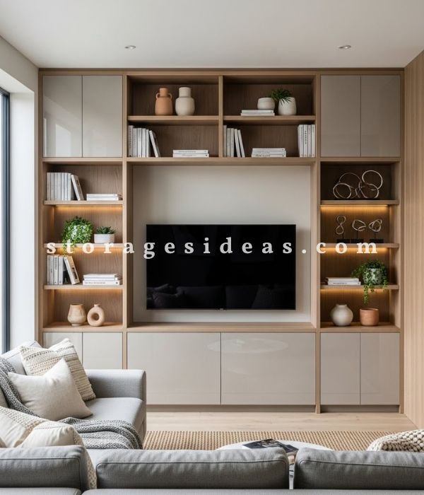 Wall Storage Living Room Ideas: 13 Brilliant Ways to Organize and Refresh Your Space 3 Built In Wall Units for a Seamless Custom Look