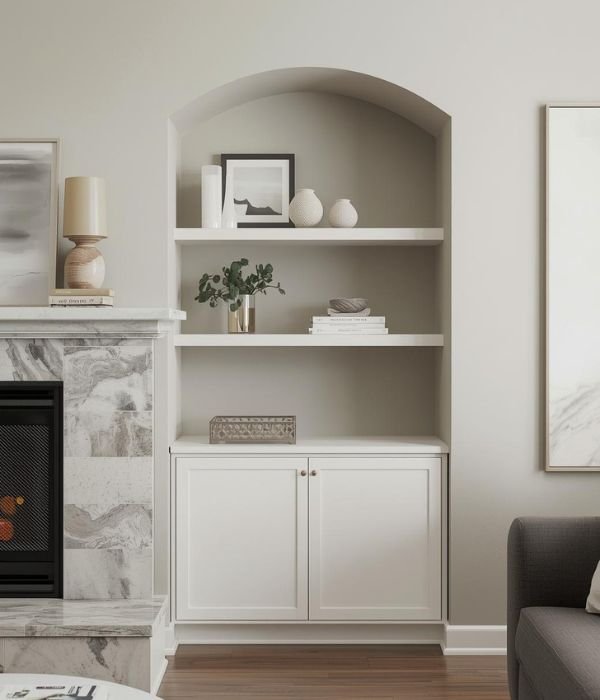 DIY Alcove Storage Ideas