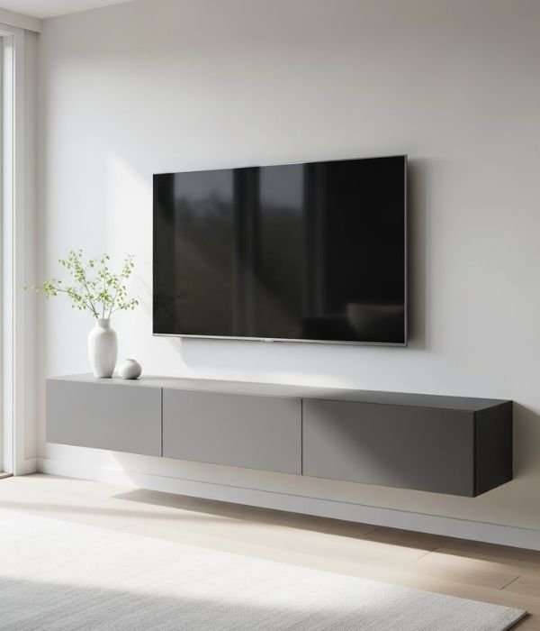 Wall Storage Living Room Ideas: 13 Brilliant Ways to Organize and Refresh Your Space 5 Floating TV Unit for an Airy Setup