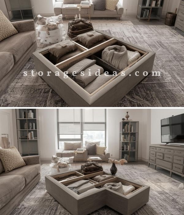 Furniture Based Blanket Storage That Does Double Duty