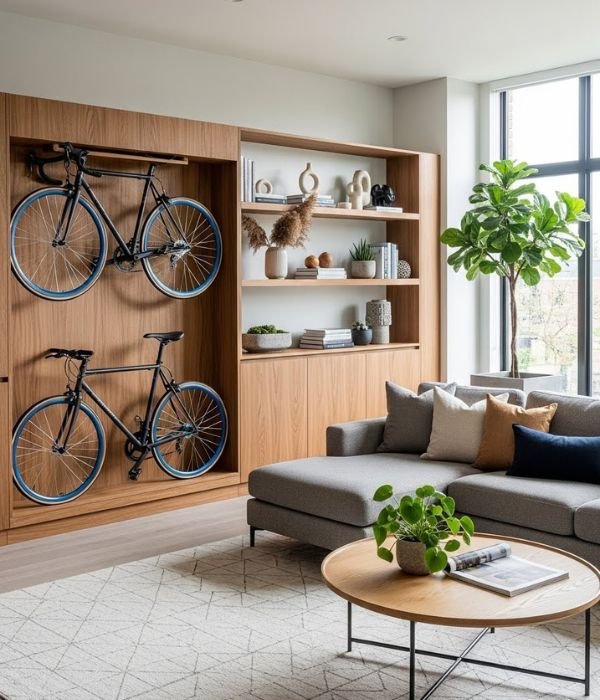 Smart & Stylish Ways to Create a Living Room With Bike Storage 4 Furniture That Includes a Built In Storage Slot