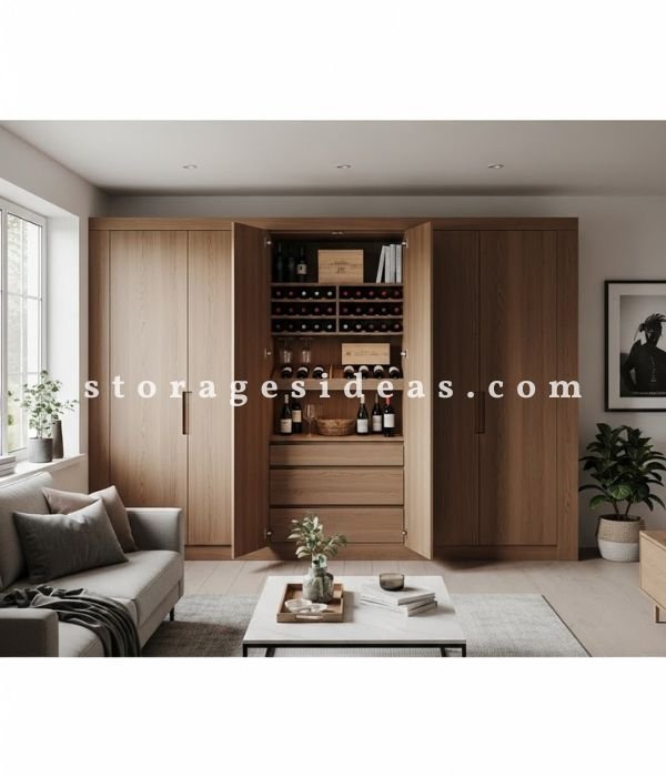 Hidden Wine Storage for a Cleaner Look Prompt