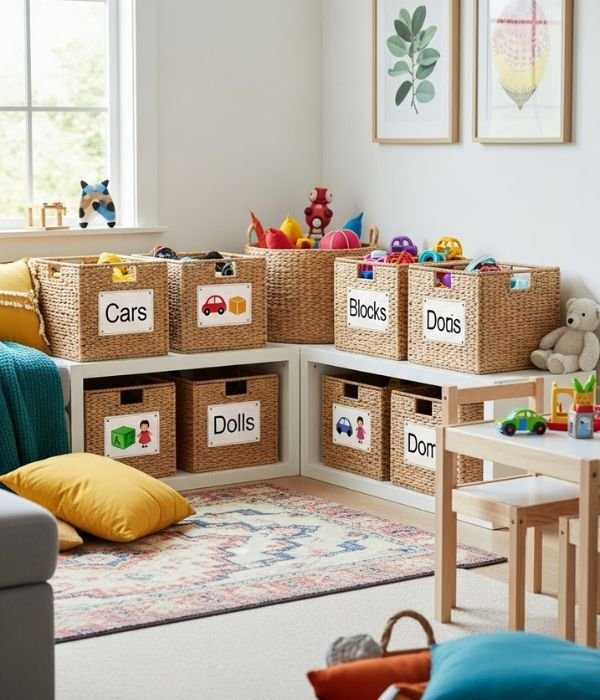 DIY Toy Storage for The Living Room: 15 Easy Ways I Keep My Space Tidy Without Losing My Mind 13 Labeling Systems Kids Actually Follow
