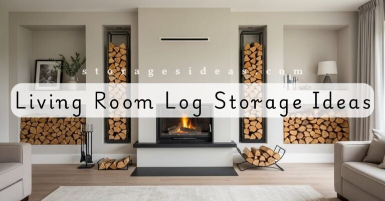 9 Creative Living Room Log Storage Ideas That Keep Firewood Warm and Tidy