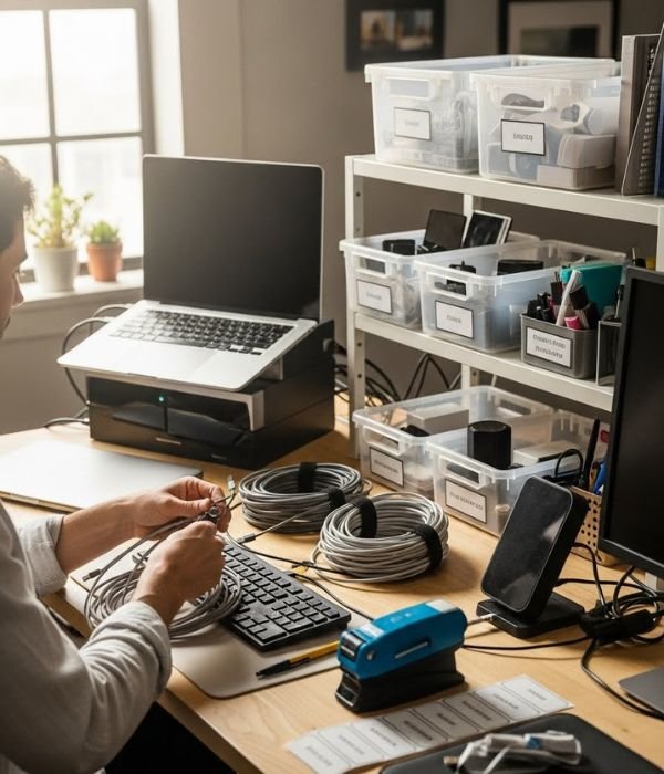 10 Genius Electronics Organization Ideas to Finally End Tech Clutter 10 Monthly Upkeep That Takes Almost No Time