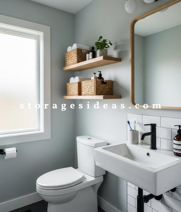 My Experience Using Low-Budget Bathroom Makeover Ideas That Actually Worked 4 My Discovery That Shelves Can Save a Messy Bathroom