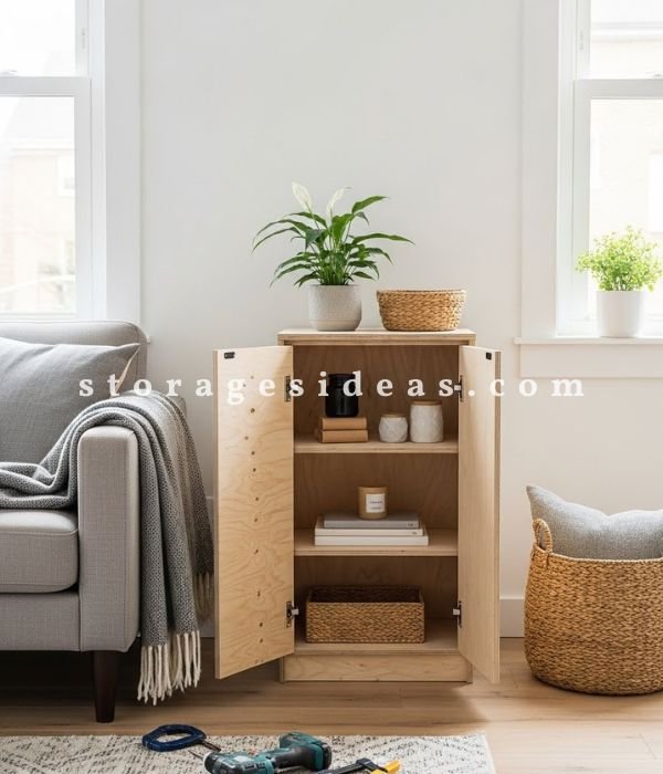 DIY Living Room Storage Cabinet: 11 Creative Ideas You Can Actually Build 1 Simple DIY Cabinet Using Basic Tools