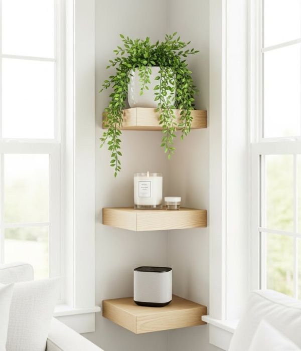 Wall Storage Living Room Ideas: 13 Brilliant Ways to Organize and Refresh Your Space 8 Small Corner Shelves for Tight Spaces