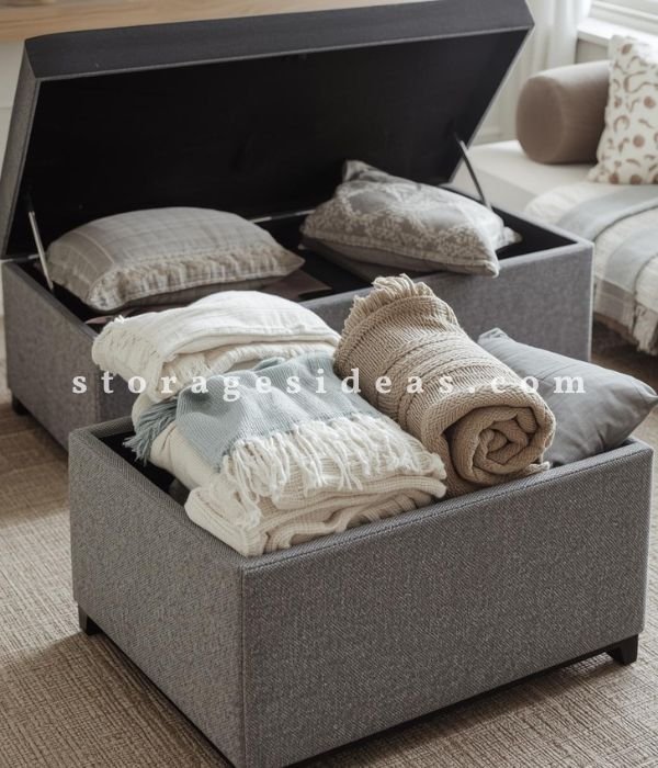 7 Brilliant Benches and Ottomans for the Living Room That Actually Earn Their Space 3 Storage Benches and Ottomans That Reduce Visible Clutter