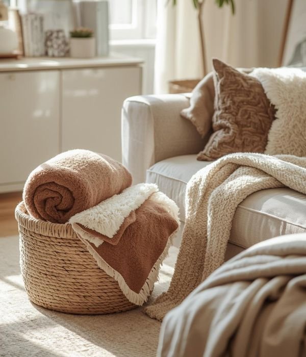 Stylish Blanket Storage That Adds to the Decor
