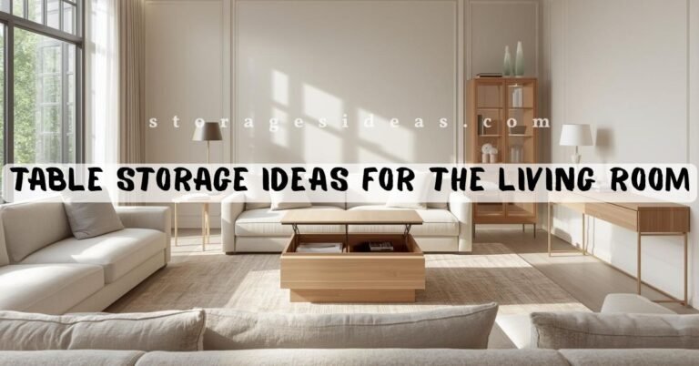 Practical Table Storage Ideas for the Living Room That Actually Work