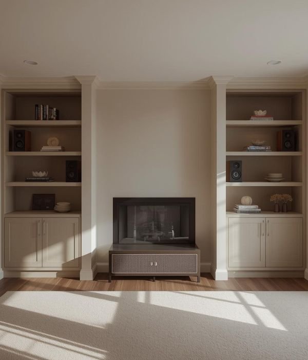 Using Alcoves for TV Media Storage