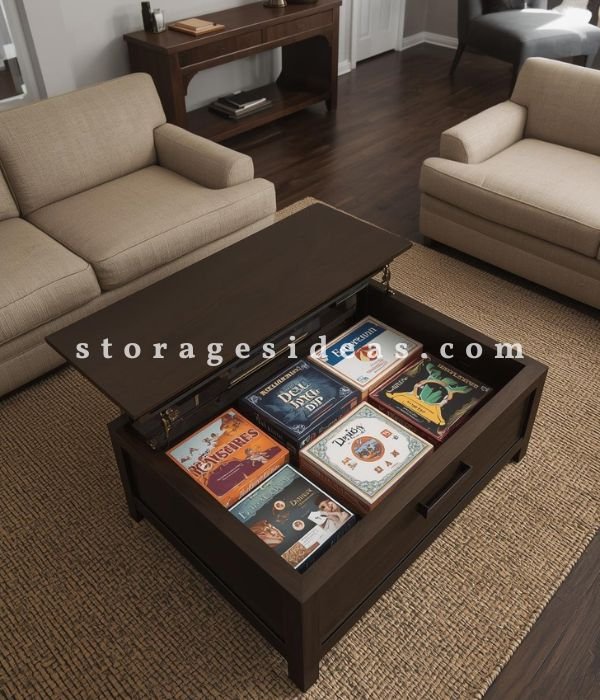Using Existing Living Room Furniture to Store Board Games Intentionally
