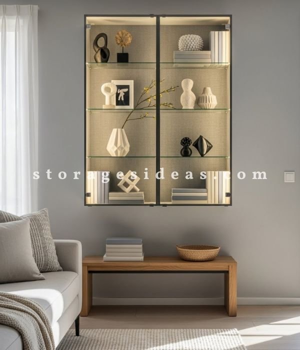 Wall Storage Living Room Ideas: 13 Brilliant Ways to Organize and Refresh Your Space 9 Wall Mounted Display Cabinets