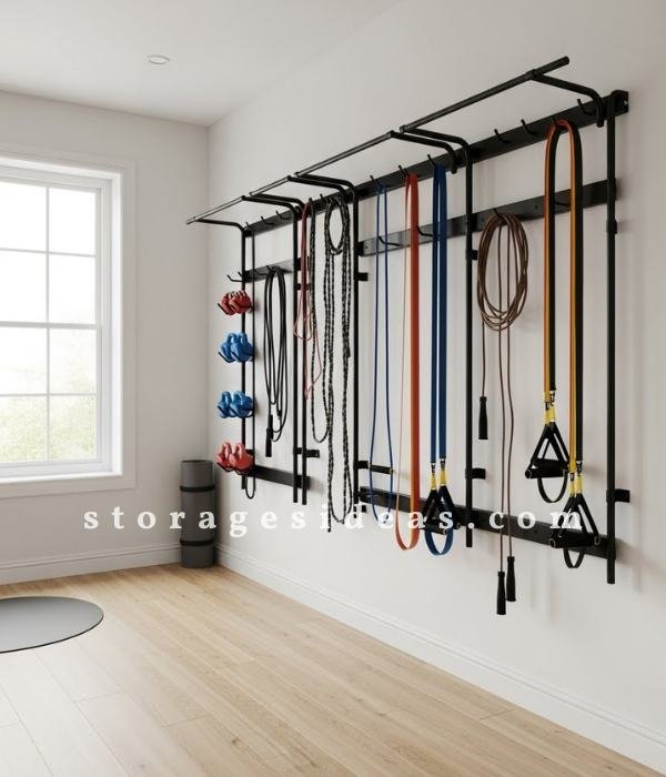 Workout Equipment Storage in the Home: 10 Genius Ways I Finally Got My Space Under Control 2 Wall Racks That Changed Everything