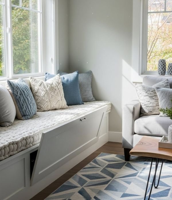 DIY Living Room Storage Cabinet: 11 Creative Ideas You Can Actually Build 6 Window Bench Storage Cabinet