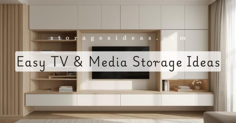 12 Easy TV and Media Storage Ideas That Keep Clutter Under Control