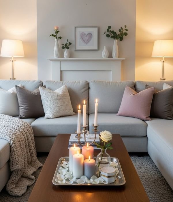 Living Room Furniture Styling for Valentines Day
