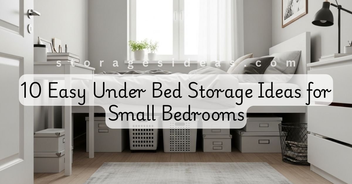 10 Easy Under Bed Storage Ideas for Small Bedrooms