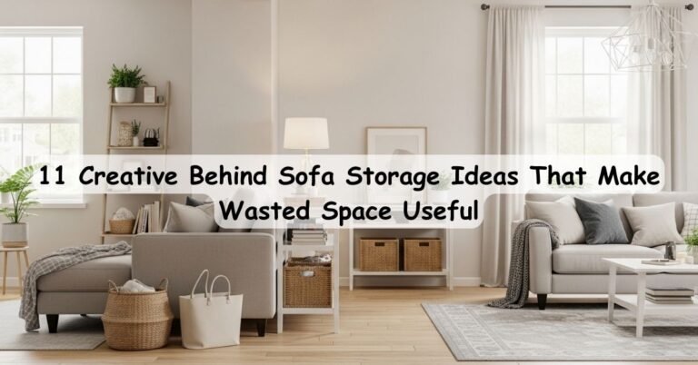 11 Creative Behind Sofa Storage Ideas That Make Wasted Space Useful