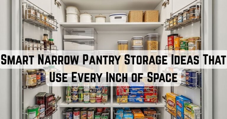 12 Smart Narrow Pantry Storage Ideas That Use Every Inch of Space