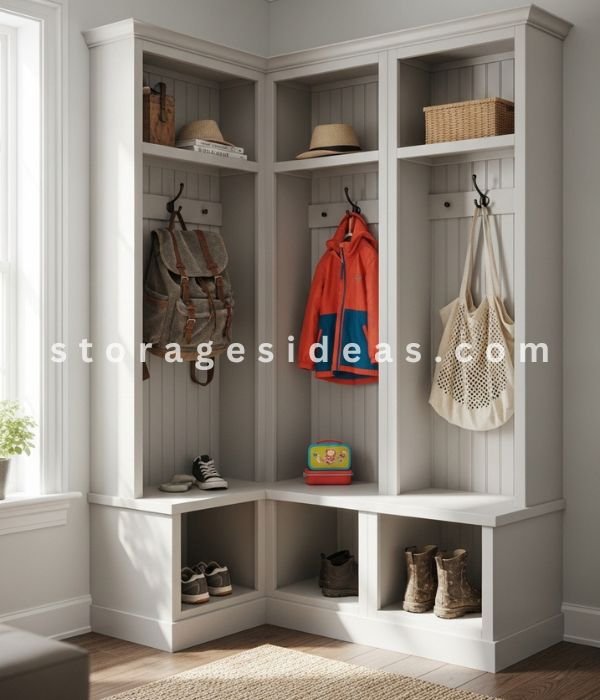 A Built In Corner Locker System