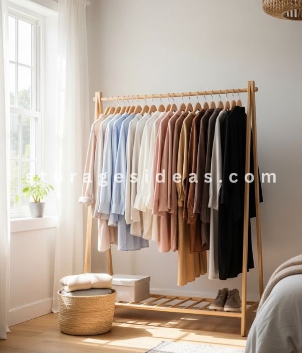 A Freestanding Clothes Rail