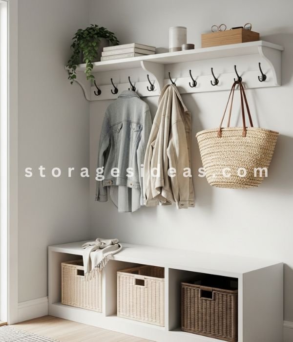 A Seasonal Corner Mudroom