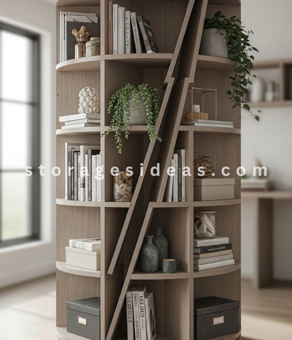 15 Living Room Partitions With Storage Ideas That Make the Space Work More Clearly 12 Allowing Rotation