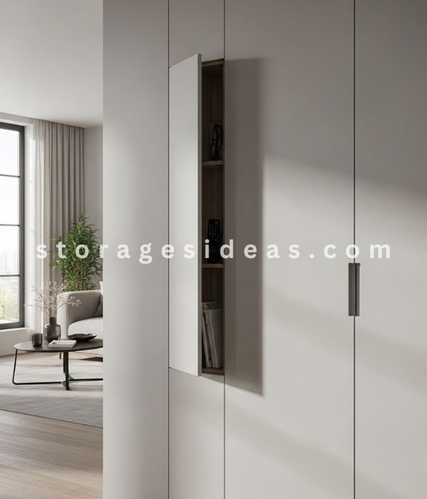 12 Hidden Storage Ideas That Make Your Home Look Clean and Clutter-Free 7 Behind Wall Panels