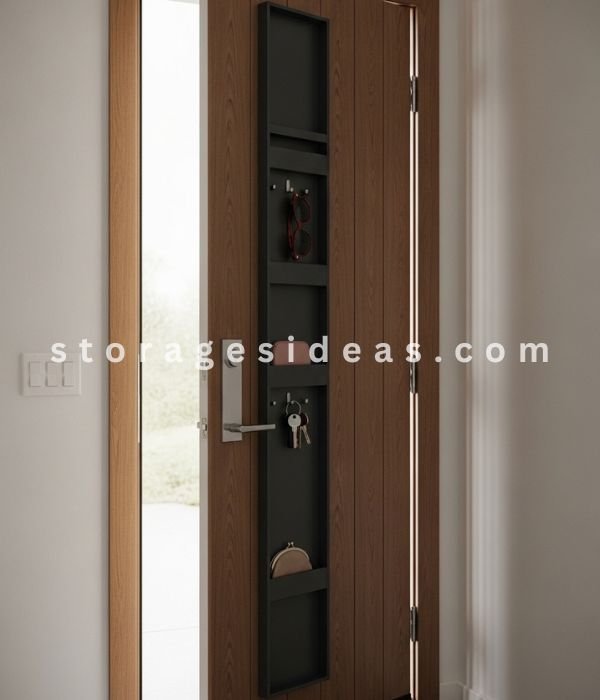 8 Effortless Entryway Storage Ideas for Small Spaces That Don’t Make Your Entry Feel Crowded 3 Behind the Door Storage