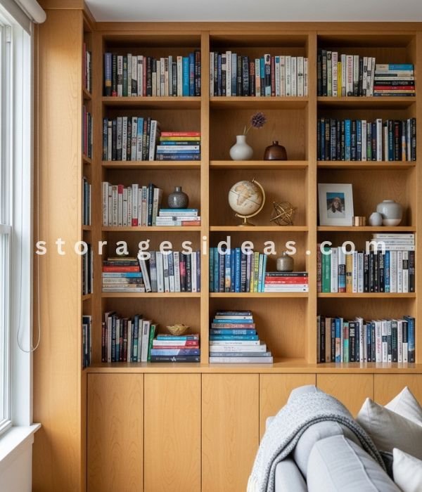 10 Floor-to-Ceiling Storage Ideas That Maximise Every Inch of Space 1 Built In Floor to Ceiling Bookshelves