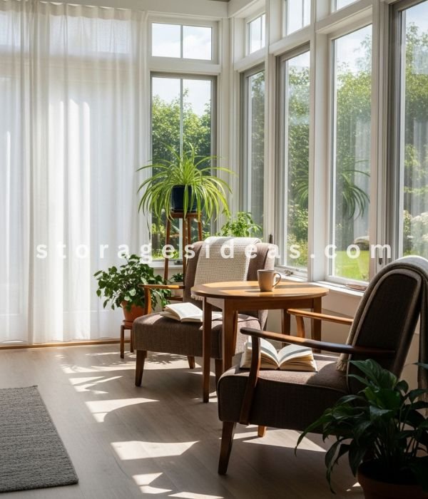 9 Practical Sunroom Ideas That Improve Comfort and Everyday Use 3 Control Light