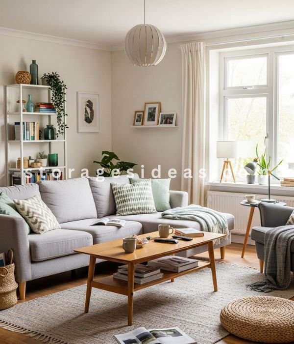 8 Easy Clutter-Free Living Room Ideas That Feel Calm and Organized 8 Creating a System 1