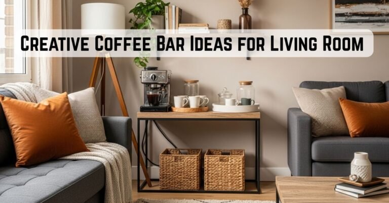 8 Creative Small Coffee Bar Ideas for Living Room That Fit in Any Corner