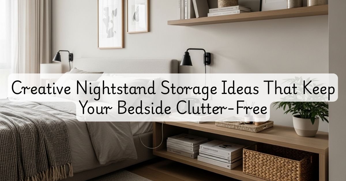 Creative Nightstand Storage Ideas That Keep Your Bedside Clutter Free