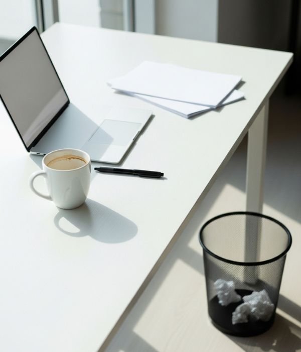 11 Easy Ways to Hide Mess Without Cleaning 3 Do a Quick Trash Pass