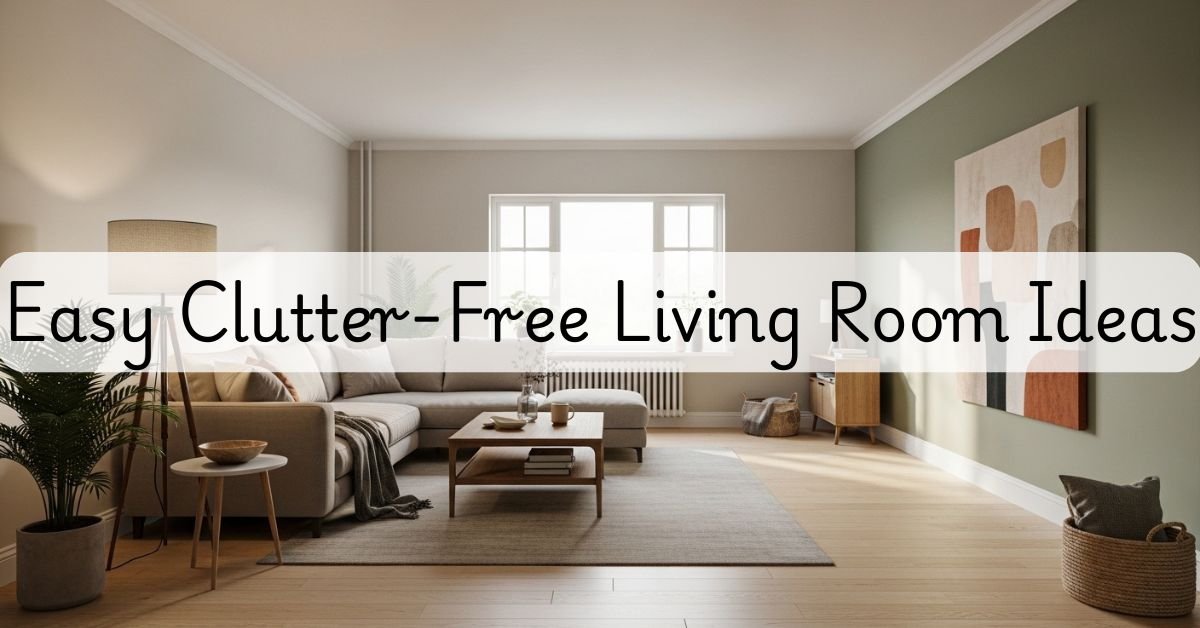 Easy Clutter Free Living Room Ideas