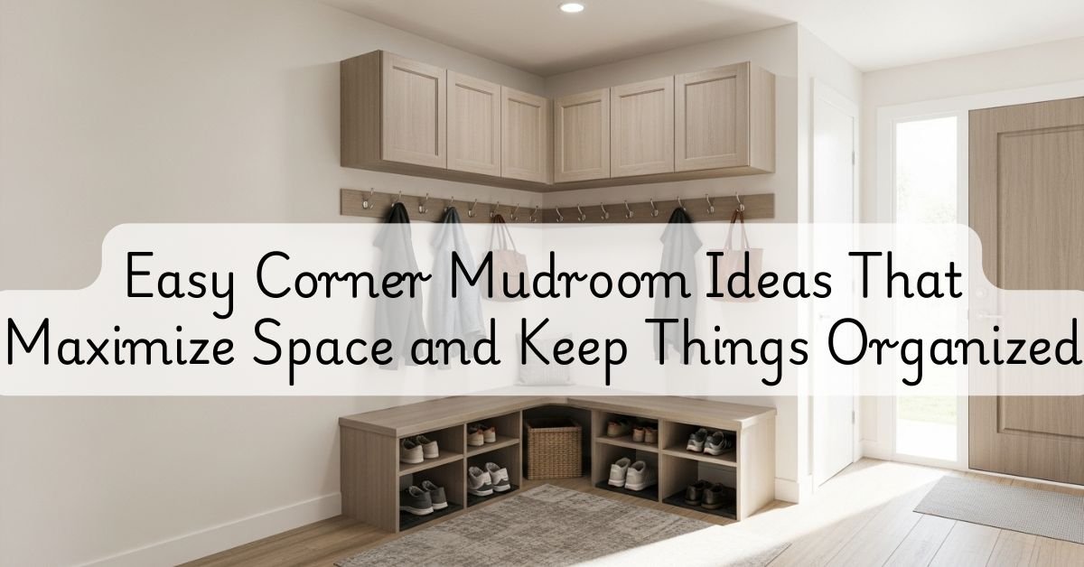 Easy Corner Mudroom Ideas That Maximize Space and Keep Things Organized
