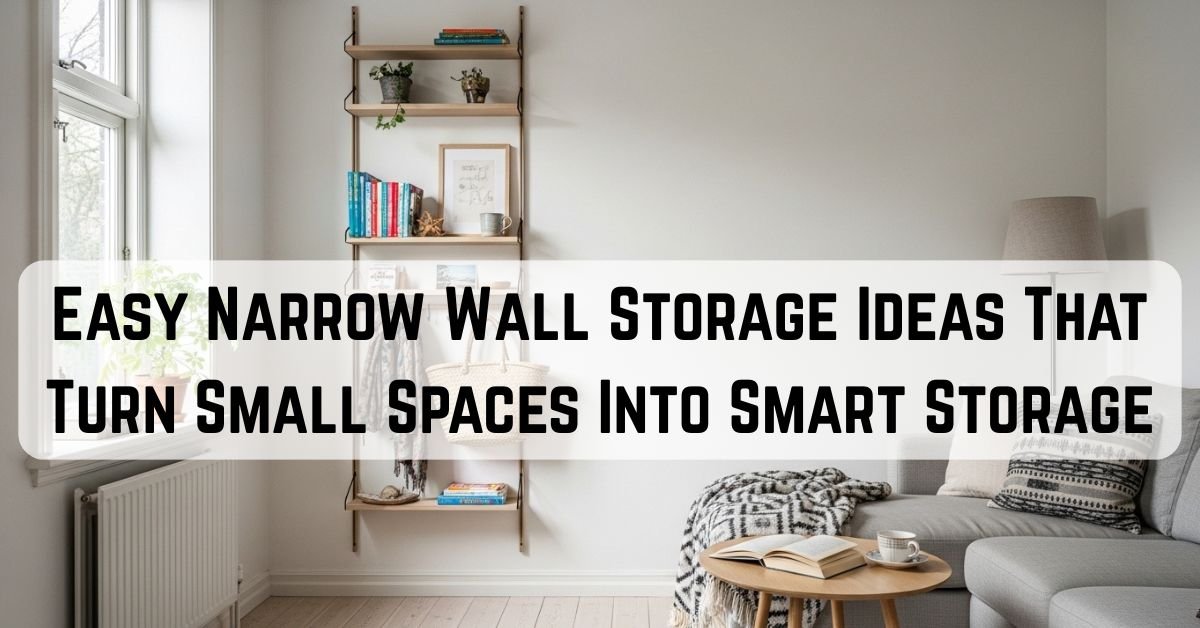 Easy Narrow Wall Storage Ideas That Turn Small Spaces Into Smart Storage
