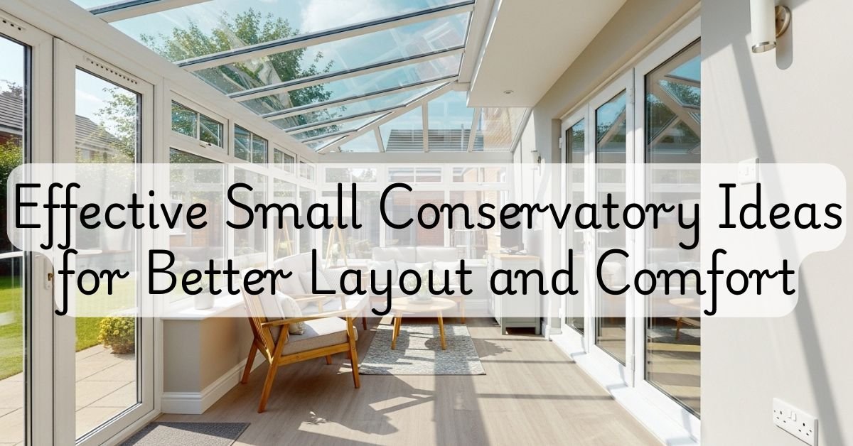 Effective Small Conservatory Ideas for Better Layout and Comfort
