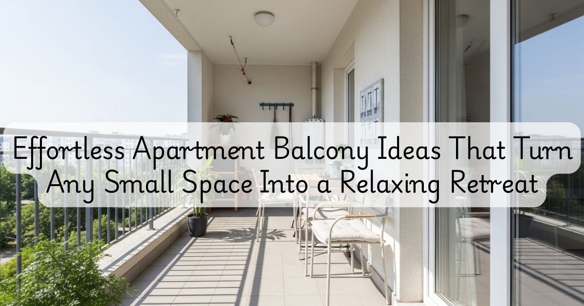 Effortless Apartment Balcony Ideas That Turn Any Small Space Into a Relaxing Retreat
