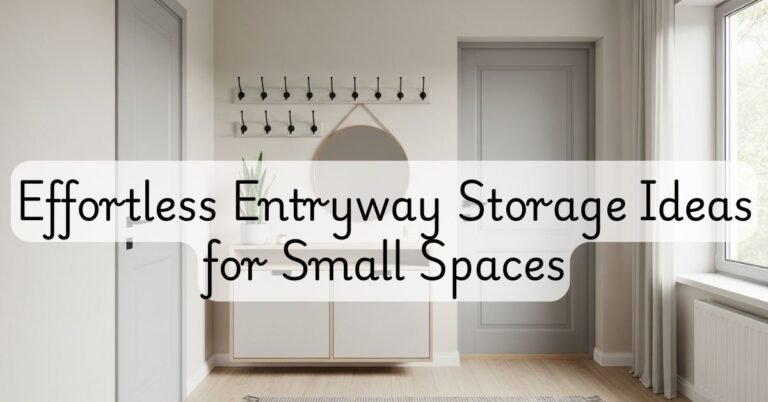 8 Effortless Entryway Storage Ideas for Small Spaces That Don’t Make Your Entry Feel Crowded