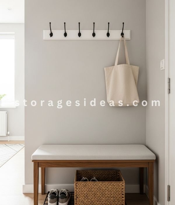 17 Genius Small Apartment Storage Tricks That Instantly Double Your Space 10 Entryway Storage Trick