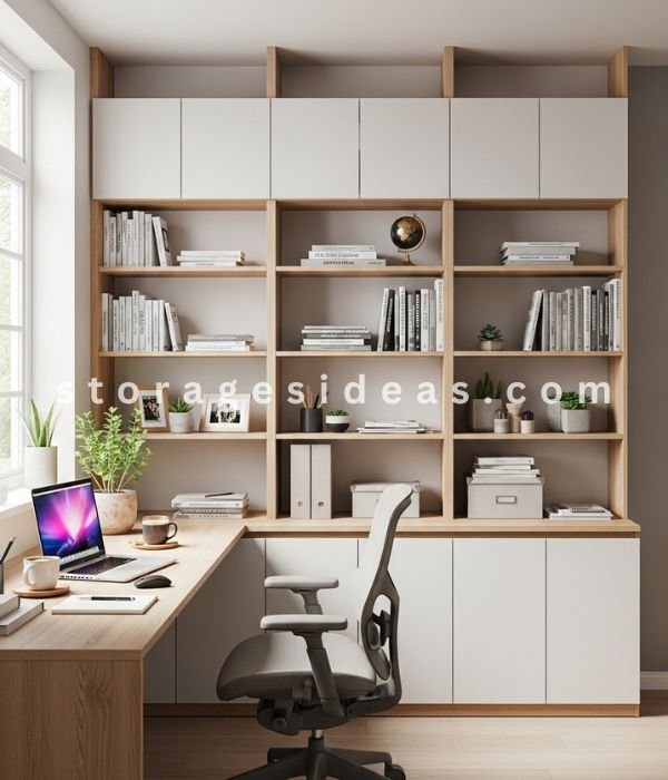 10 Floor-to-Ceiling Storage Ideas That Maximise Every Inch of Space 4 Floor to Ceiling Storage Ideas for the Home Office