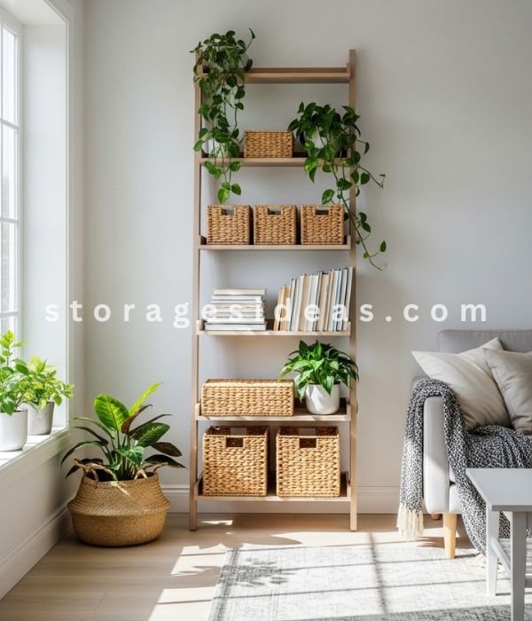 Freestanding Leaning Shelves