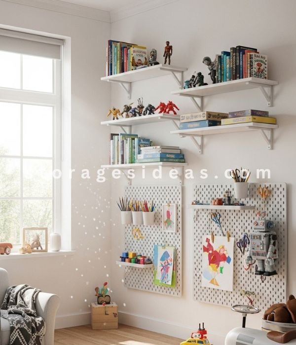 Go Vertical with Wall Shelves
